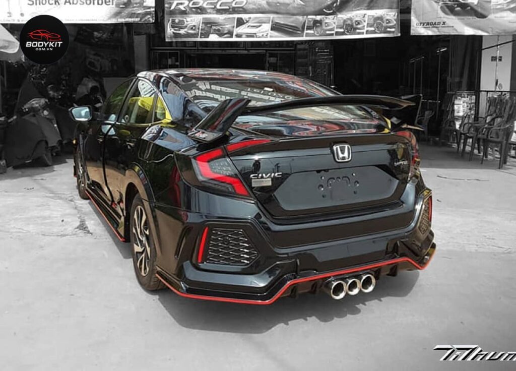 Body kit Honda Civic (FK) độ Type R mẫu Tithum