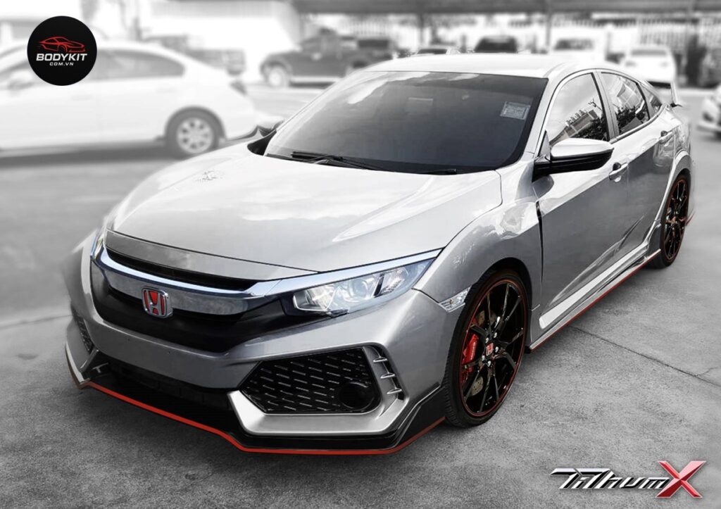 Body kit Honda Civic (FK) độ Type R mẫu Tithum